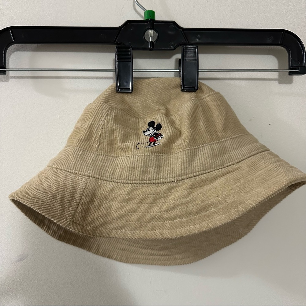 Mickey Mouse Corduroy Bucket Hat Adult M/L Disney Golf Sun Fishing Cap - Picture 1 of 6